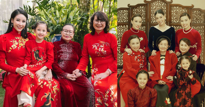 Sao Việt khoe ảnh 3 thế hệ