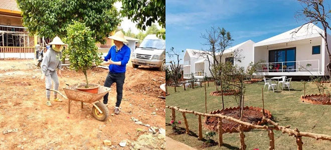 Sao Việt xây nhà báo hiếu bố mẹ