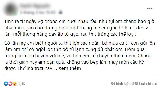 Mẹ cuốn trăm nem gửi lên cho con gái vì thèm