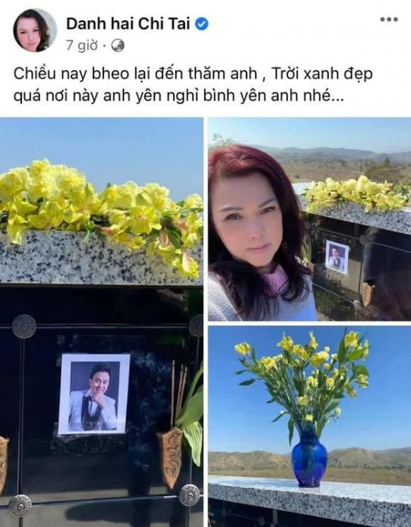 Thúy Nga đưa con gái đến thăm mộ NS Chí Tài
