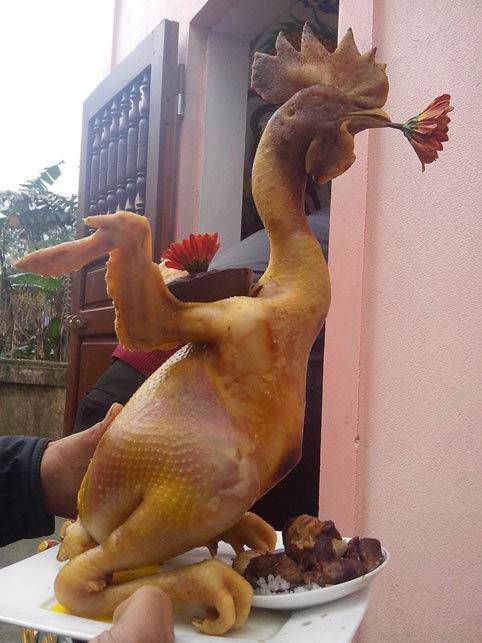 1001 kiểu tạo dáng gà cúng siêu “bá đạo” làm dân tình há hốc mồm