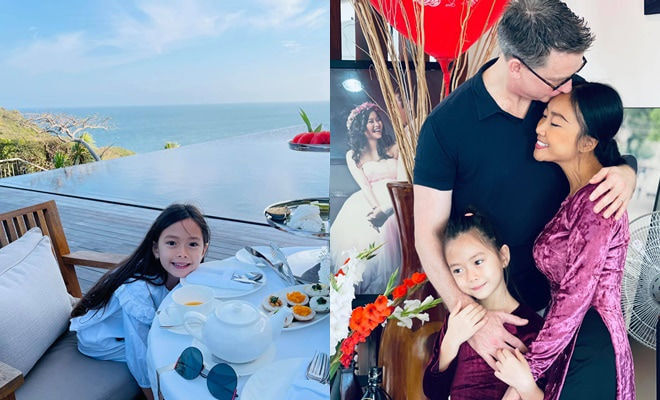 Con trai Hà Hồ đi ăn cùng con gái Đoan Trang