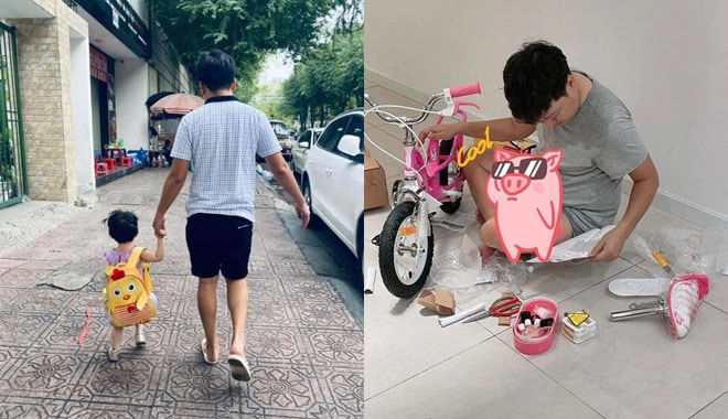 Clip Trường Giang chơi với con gái gây sốt CĐM