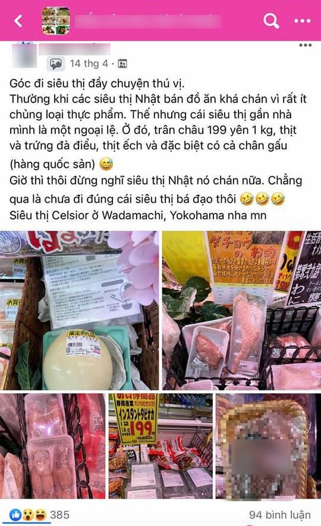 Vụ Quỳnh Trần JP: CDM cho biết không có thịt gấu bán ở siêu thị