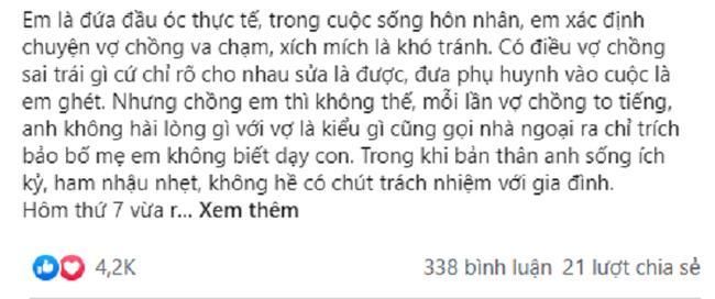Gọi về nhà ngoại dọa trả con gái, chồng tái mặt khi bố vợ đến đón thật