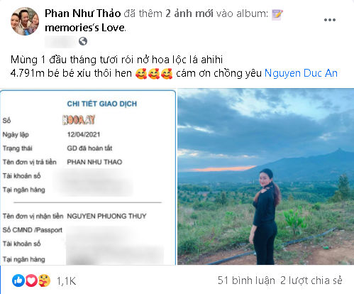 Chồng đại gia của Phan Như Thảo mua đất tặng vợ