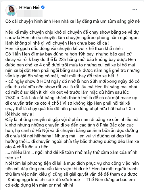 H'Hen Niên đáp trả khi đi xe khách bị chê làm lố