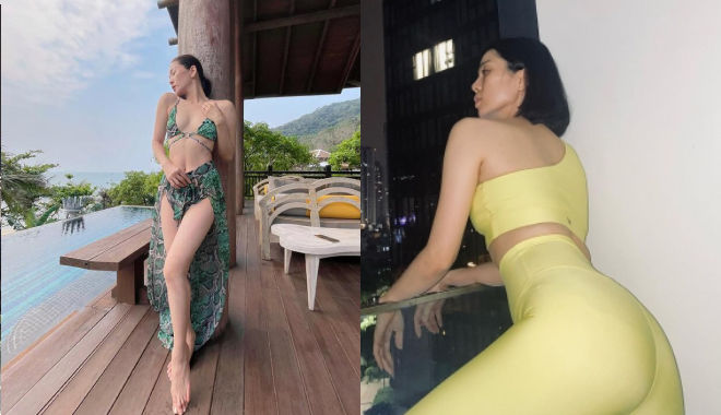 Lệ Quyên khoe vòng 2 thon gọn, vòng 3 căng đét đáp trả nghi vấn có bầu