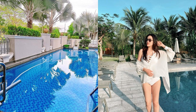 Mỹ nhân Việt được chồng chiều chuộng, xây phòng gym tại gia
