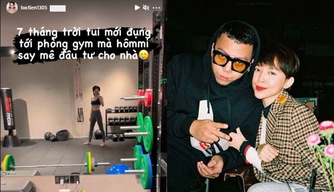 Mỹ nhân Việt được chồng chiều chuộng, xây phòng gym tại gia
