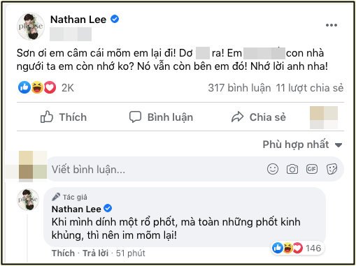 Nathan Lee khẩu chiến Cao Thái Sơn