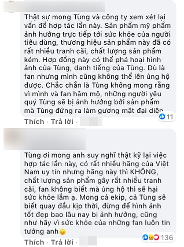 Nghệ sĩ PR sản phẩm kém chất lượng