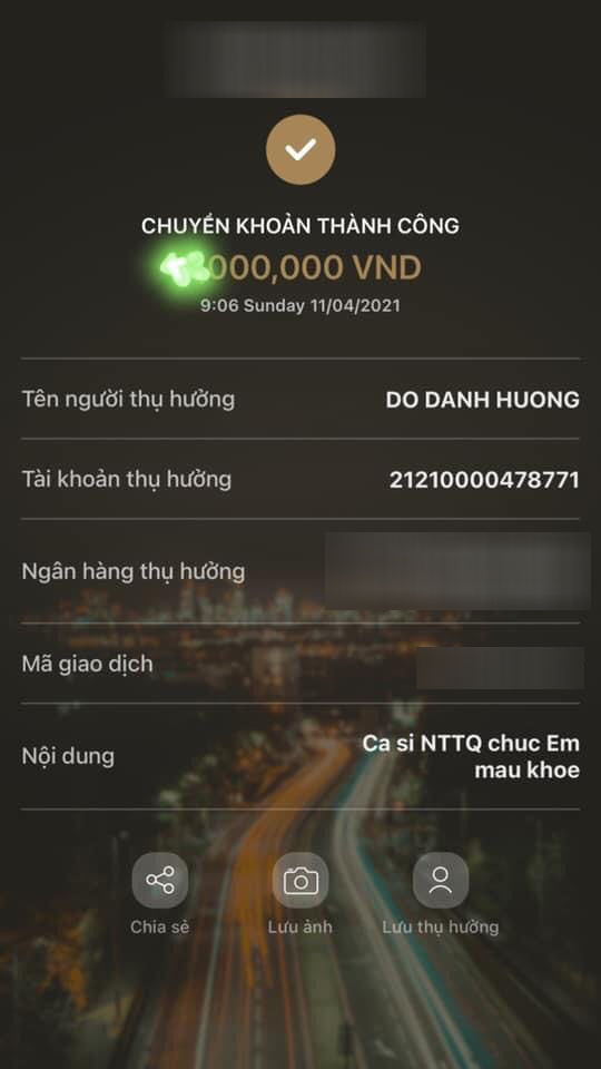 Nguyễn Trần Trung Quân ủng hộ chàng sinh viên qua đời vì bệnh về máu