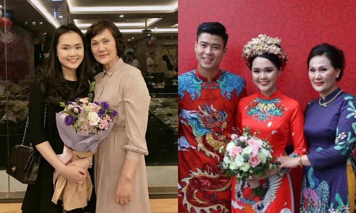 Nhan sắc đẹp mặn mà của mẹ vợ các tuyển thủ Việt Nam