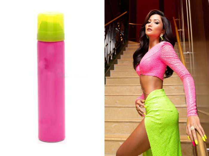 Bộ cánh đẹp xỉu của H'Hen Niê lấy ý tưởng từ chai keo xịt tóc