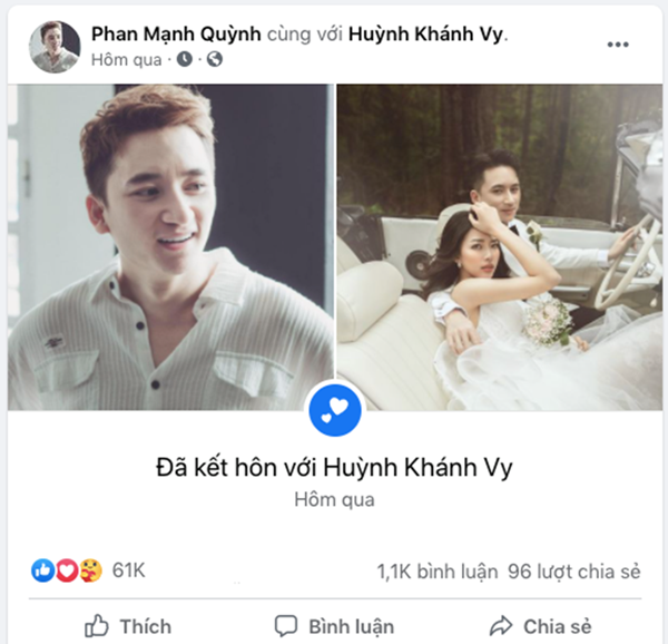 Phan Mạnh Quỳnh khẳng định chủ quyền với vợ hot girl
