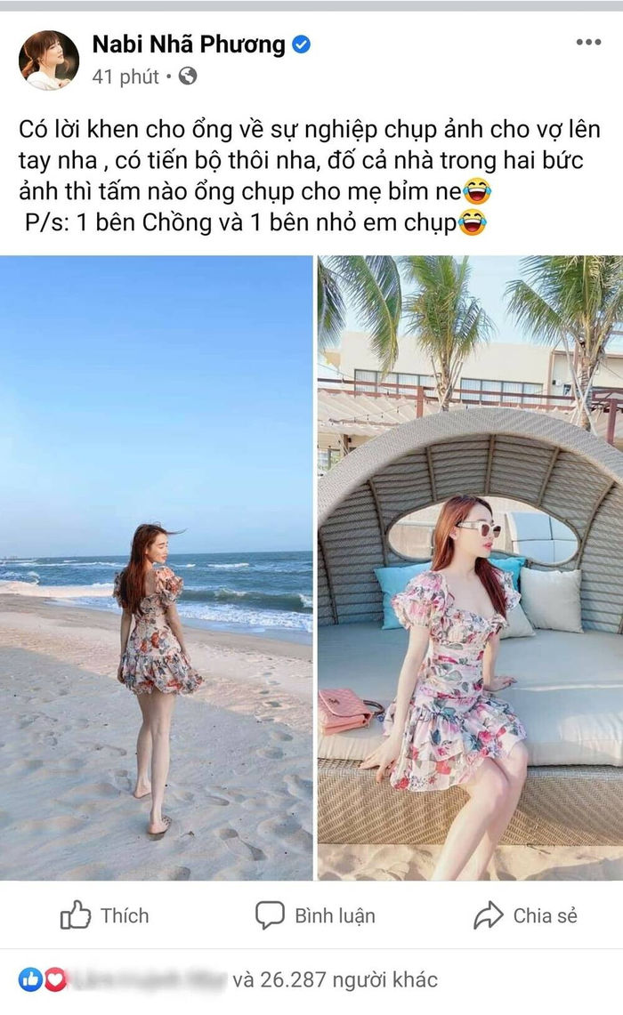 Sao Việt để chồng làm phó nháy xịn sò