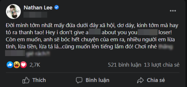 Sau gần 1 ngày ầm ĩ, Cao Thái Sơn chính thức đầu hàng Nathan Lee