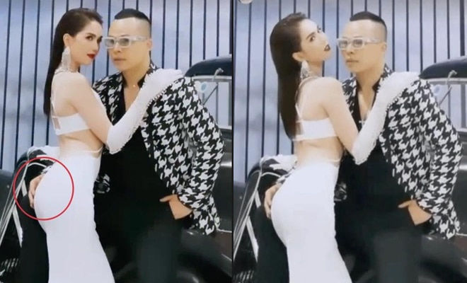 Thân như Ngọc Trinh - Vũ Khắc Tiệp: Hết khoá môi lại vô tư chạm vòng 3