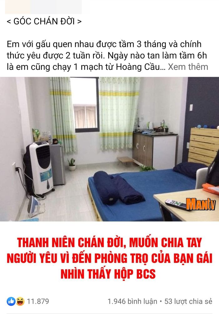 Thanh niên muốn chia tay vì phát hiện hộp BCS trong phòng bạn gái