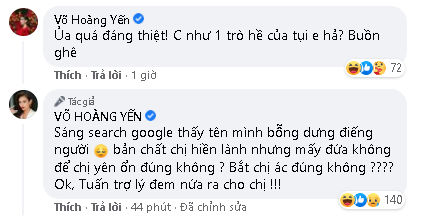 Võ Hoàng Yến giận tím người khi bị đổi tên thành đàn ông