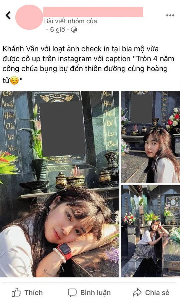 Vũ Hà bênh vực Khánh Vân trước ồn ào chụp ảnh bên mộ người thân