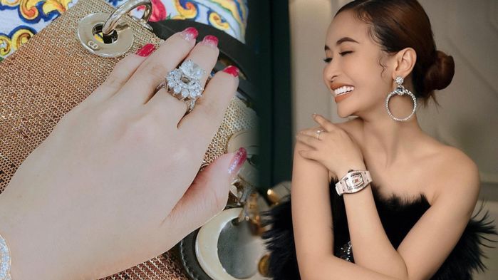 Bà Hằng có 2 viên kim cương to bằng hột mít, đại gia khác cũng chả vừa