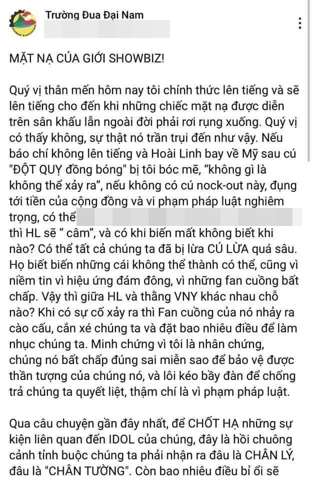 Bà Phương Hằng: Hoài Linh lấy tư cách gì để ôm tiền từ thiện 6 tháng