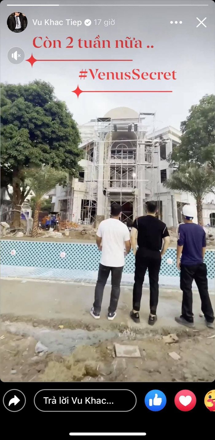 Bị nghi thuê nhà, Vũ Khắc Tiệp khoe biệt thự 2000 m2 gần hoàn thiện