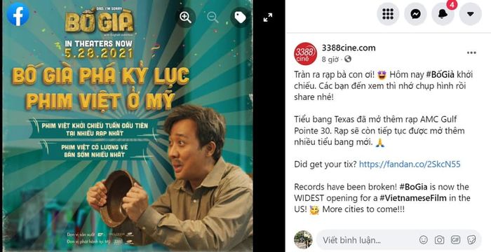 Bố Già của Trấn Thành lần đầu làm nên kì tích cho điện ảnh Việt ở Mỹ