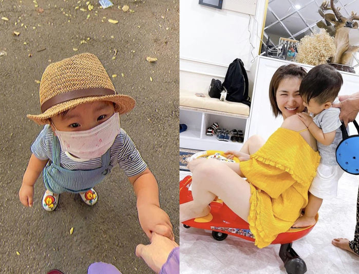 Hòa Minzy lần đầu tiên công khai diện mạo con trai: Giống bố như tạc