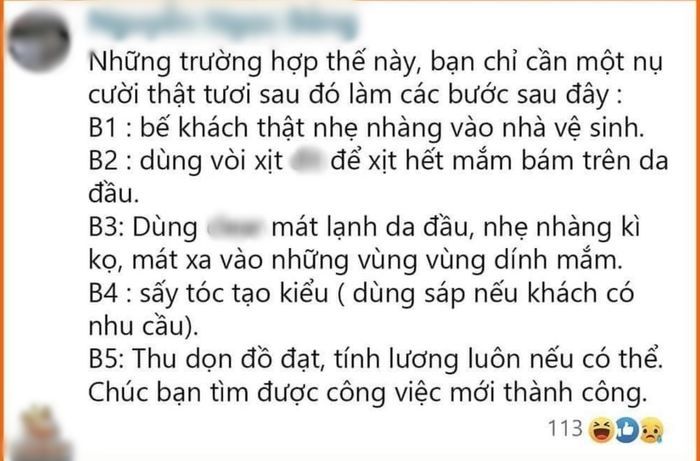CĐM hài hước bày cách xử lý khi lỡ làm đổ nước mắm lên người khách