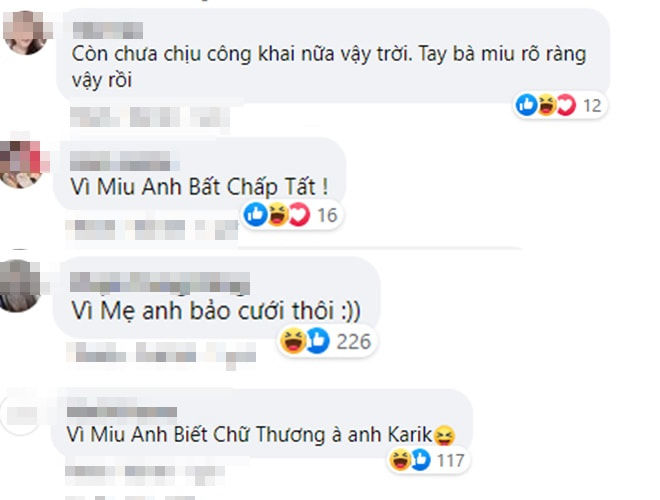 CDM rần rần đoán chữ viết tắt Karik dành cho Miu Lê