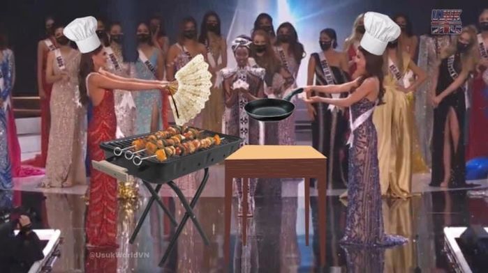 CĐM chế ảnh màn trao giải hoa hậu mùa dịch của Miss Universe 2020