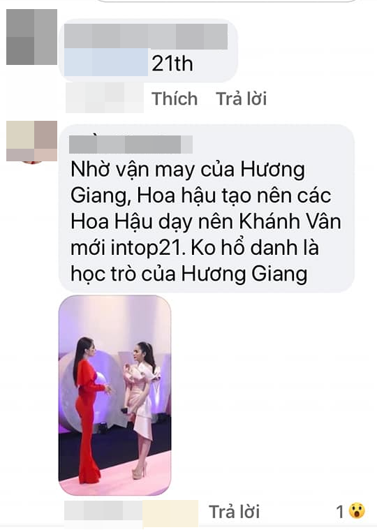 Cô giáo Hương Giang im lặng và thờ ơ khi Khánh Vân thi Miss Universe