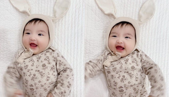 Con gái Đông Nhi ghi điểm với rổ tạo hình siêu cưng