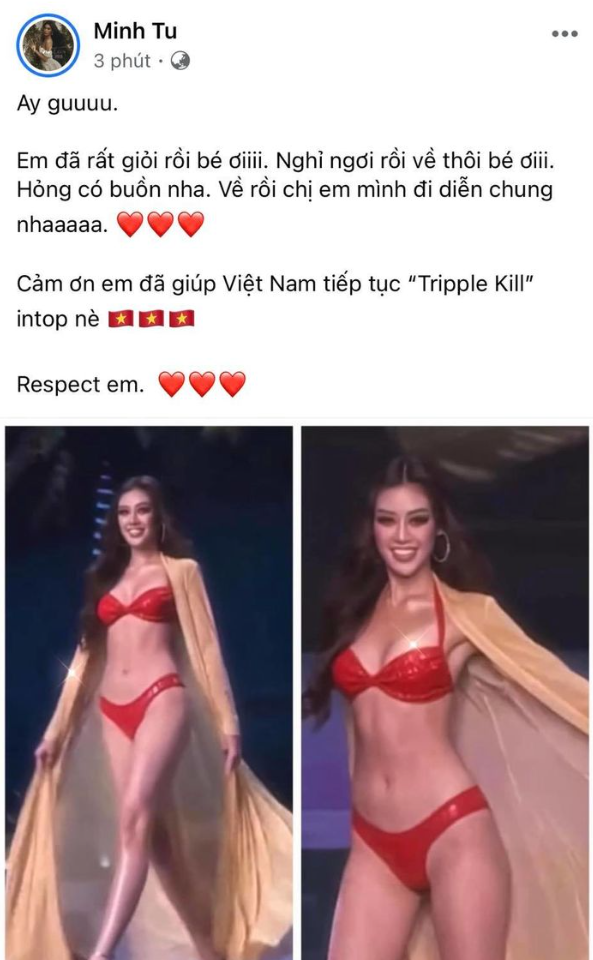 Dàn sao Việt an ủi khi Khánh Vân dừng chân Top 21 Miss Universe 2020