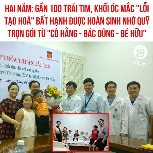 Gần 100 trái tim, khối óc mắc lỗi tạo hóa hoàn sinh nhờ quỹ Hằng Hữu