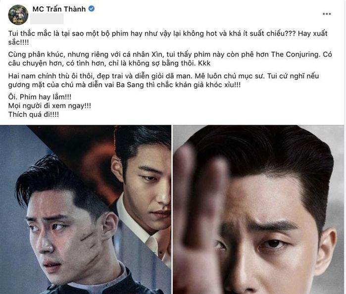 Hết dìm phim Việt, Trấn Thành bị bắt bẻ vì bài đăng đổ lỗi trên MXH