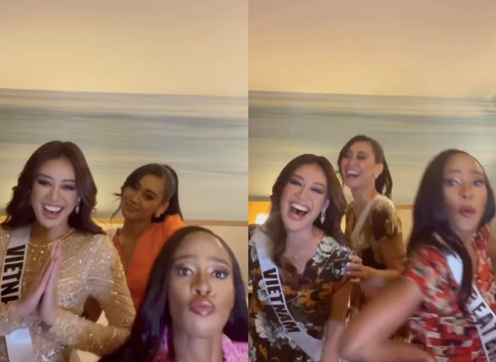 Hoa hậu Khánh Vân quảng bá đồ bộ Việt Nam tại Miss Universe