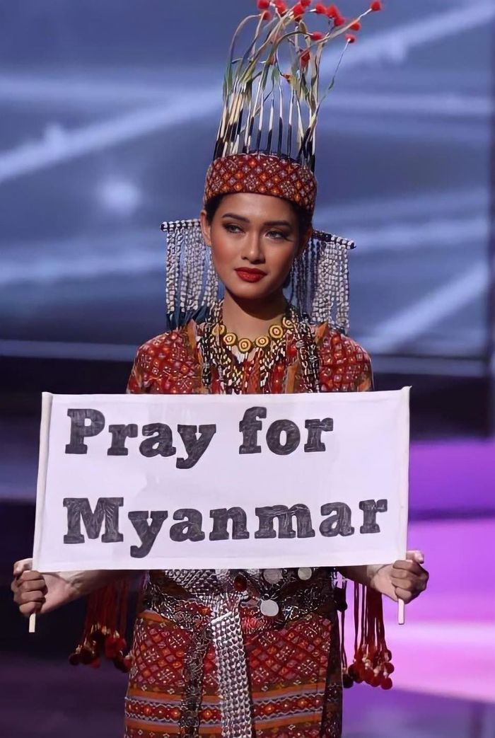 Không thể về nước, Hoa hậu Myanmar bình thản tiệc tùng ở Mỹ