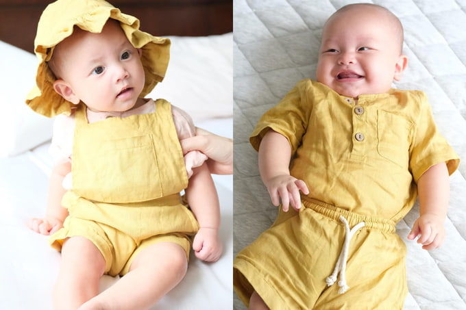 Không hàng hiệu, Hồ Ngọc Hà vẫn lên đồ cho hai con cực cao tay