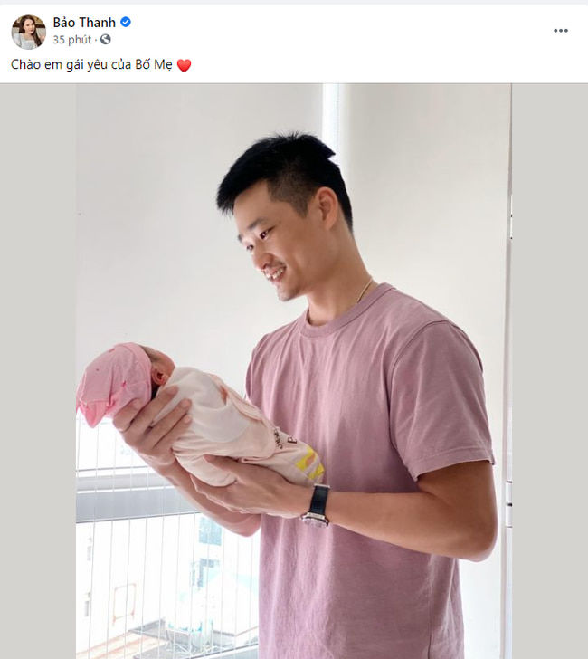 Lộ diện hình ảnh đầu tiên của con gái vừa sinh nhà Bảo Thanh