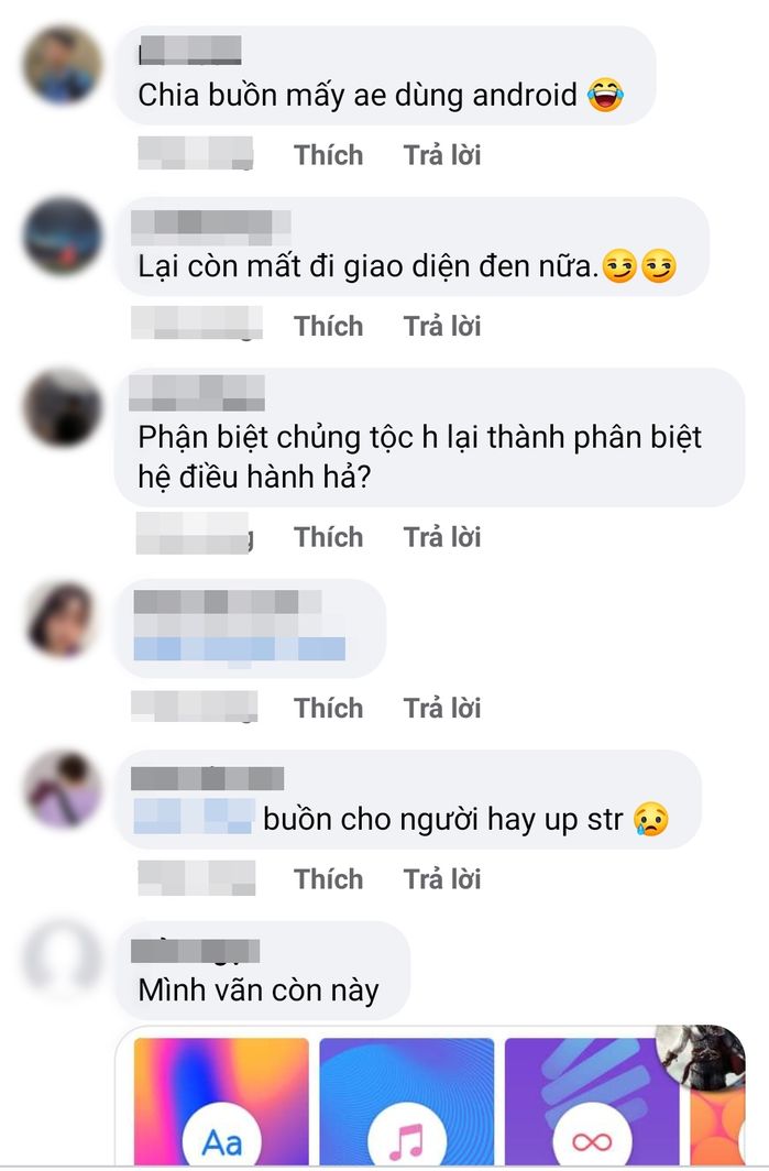 Người dùng hệ điều hành Android hết được up nhạc lên story Facebook?