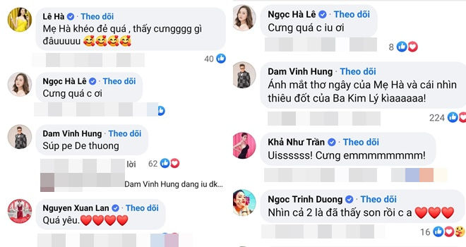 Những sao Việt là fan cuồng của hai cục kim cương sinh đôi nhà Hà Hồ