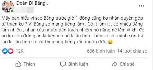 Nữ ca sĩ ở biệt thự 200 tỷ lên tiếng về chuyện nhận quyên góp