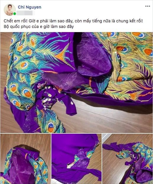 Sao Việt gặp sự cố với trang phục dân tộc: Khánh Vân đổ máu