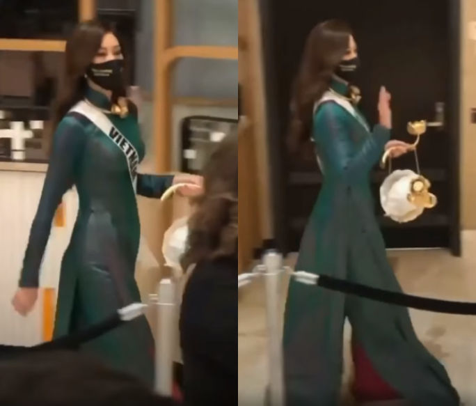 Sau bao ngày chờ đợi, Khánh Vân cũng diện áo dài tại Miss Universe