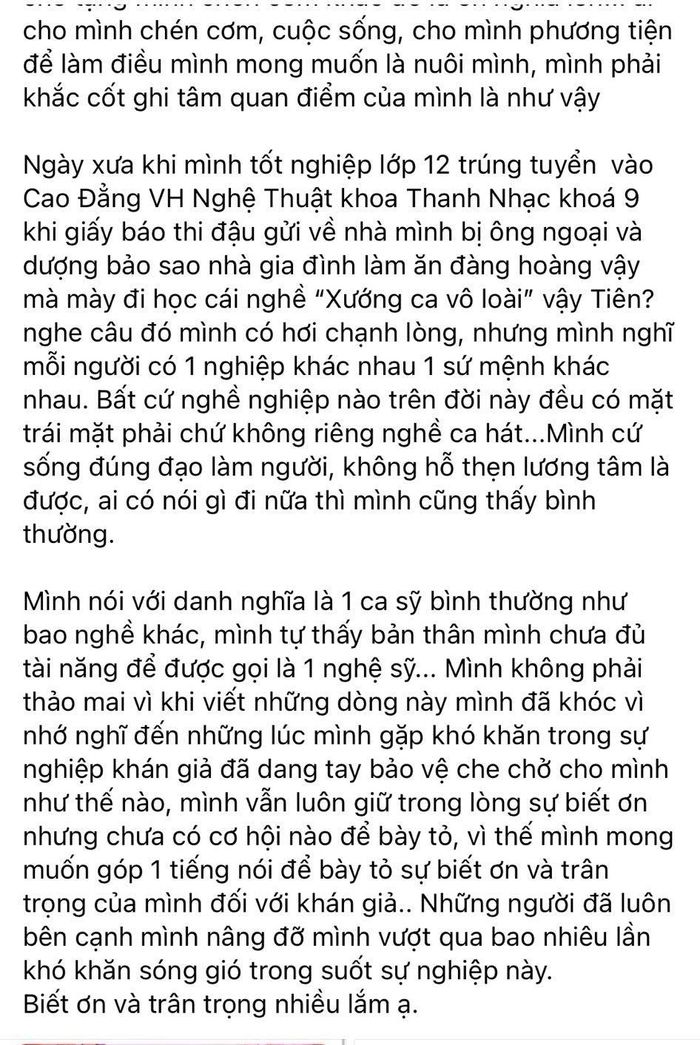 Thuỷ Tiên: Mình tự thấy chưa đủ tài năng để được gọi là 1 nghệ sĩ