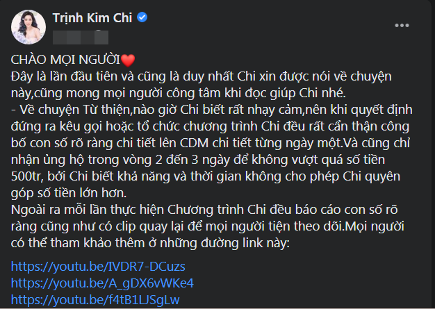 Bị chỉ trích dàn dựng giúp đỡ Thương Tín, Trịnh Kim Chi đáp trả gay gắ
